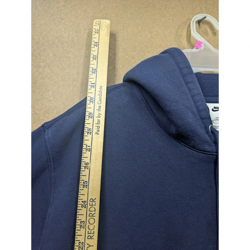 Nike Mens Sportswear Club Fleece Hoodie Navy Blue 2XL Tall FN3859-451